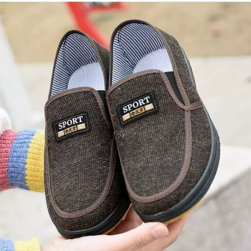 厂家批发外贸男鞋布鞋老北京布鞋中老年男士工作鞋休闲男鞋健步鞋