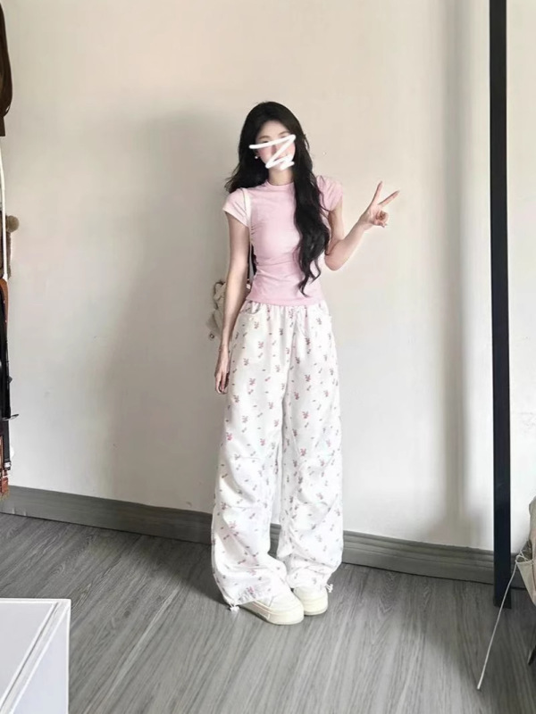 短款正肩短袖T恤女夏季低圆领辣妹修身显瘦百搭纯色小众ins上衣潮|undefined