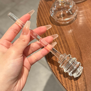 Honey Spoon special food tool honey stirring rod creative cute glass long handle coffee jam stirring