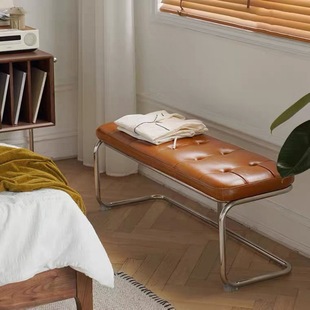 Shoe Changing Stool Ins Style Home Cloakroom Low Stool Simple Retro Bed End Footstool Entry Entrance Stool Long Dining Chair