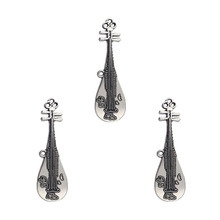 DIY 锌合金饰品配件 乐器 琵琶 挂件中国风 项链 摆件 钥匙扣吊坠