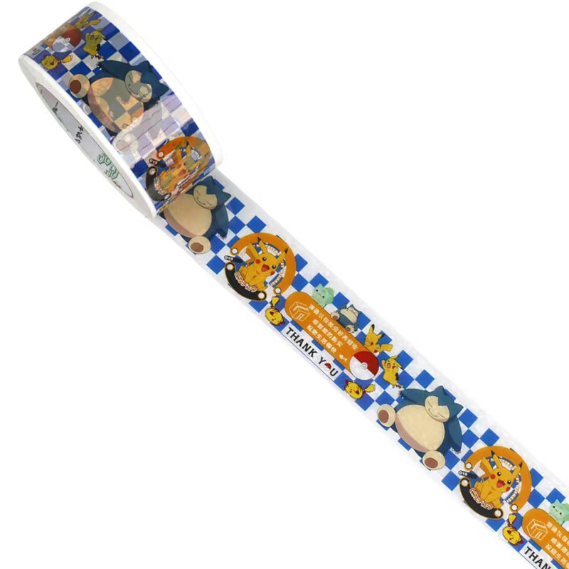 Thankyou cinta adhesiva de embalaje rosa, sello de red, cinta de sellado, cinta de impresión de dibujos animados, fabricante al por mayor