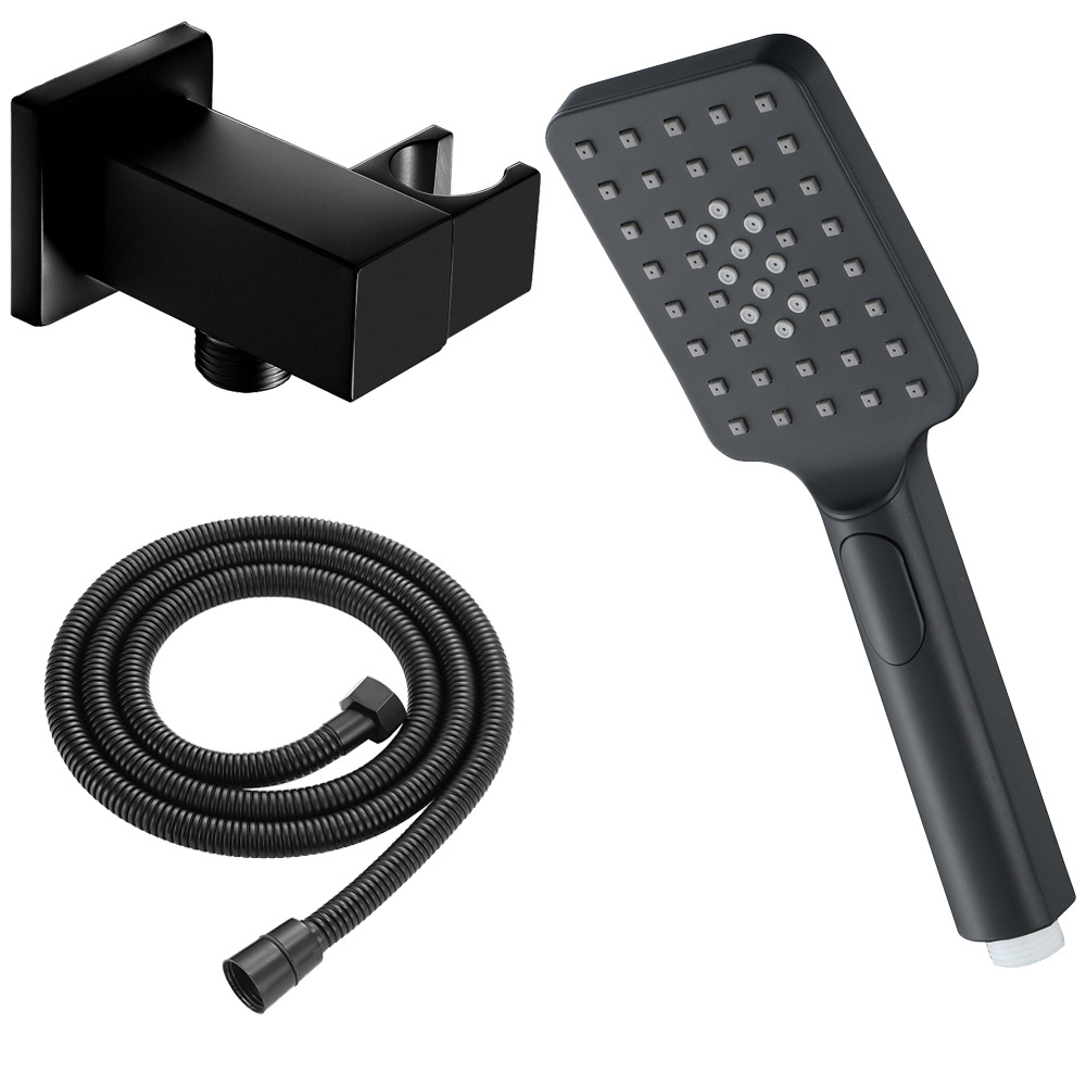 Household handheld showerhead set, brushed gold showerhead, rotatable with water inlet showerhead undefined