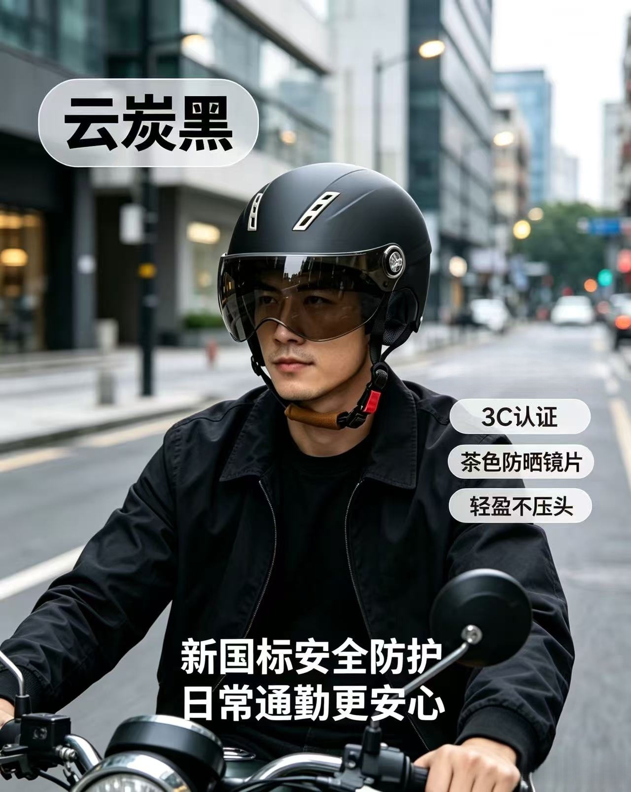 3C Certified Electric Vehicle Helmet, Women's Motorcycle Helmet, Men's All-Season Safety Helmet, Summer Ventilation, Sun Protection and Warmth
