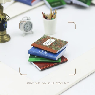 厂家直供娃娃屋配件diy微缩仿真模型玩具创意便签仿真4本书本B128