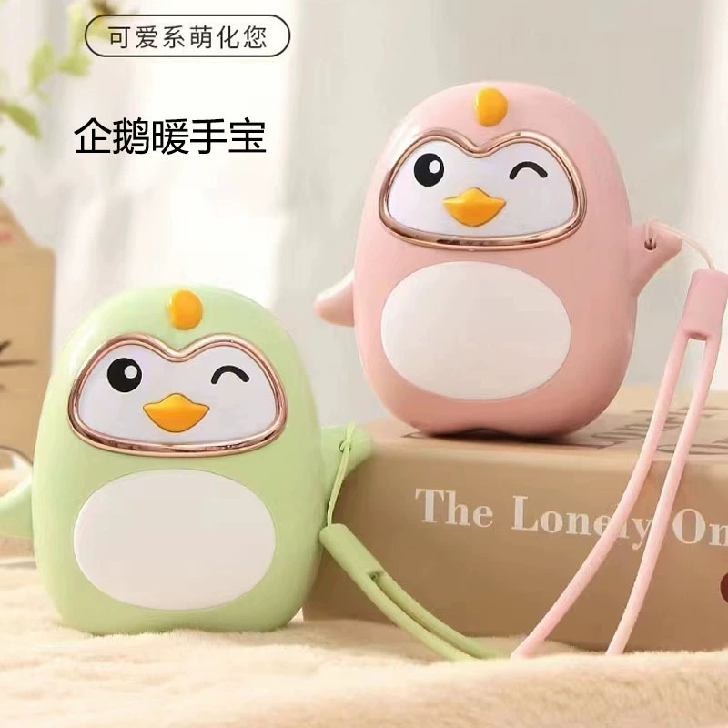 Грелка для рук с пингвином, ночник, USB-зарядка, сокровище 2-в-1, подарок для девочки, теплая грелка для рук для маленьких милых домашних животных