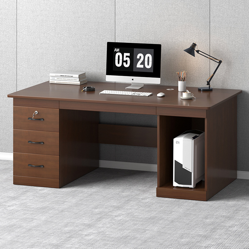 Estudiante moderno y simple escritura dormitorio escritura estudio escritorio de computadora escritorio de oficina personal cajón con escritorio de bloqueo