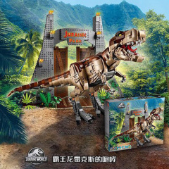 レゴ 75936 ジュラシック シリーズ ランナウェイ ティラノサウルス レックス ビルディング ブロックおもちゃと互換性のある国境を越えます。