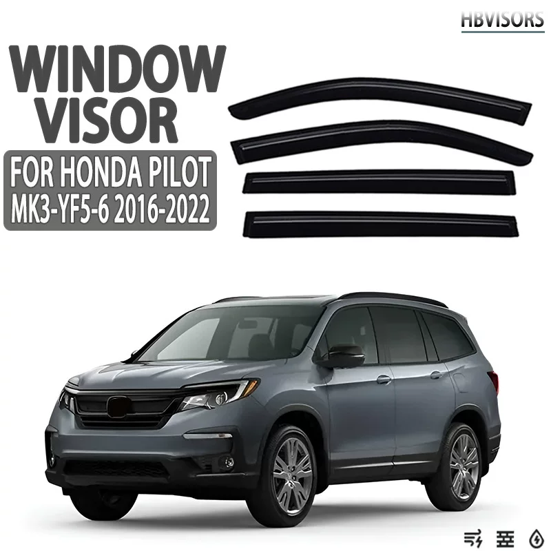 Подходит для Honda Pilot, дождь и дождь, дождевые тени, дождевые воды, ветровика