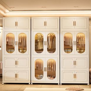 Wardrobe Storage Cabinet Foldable Household Adult Baby Bedroom Wardrobe Plastic Storage Cabinet Clothes Children Storage Cabinet