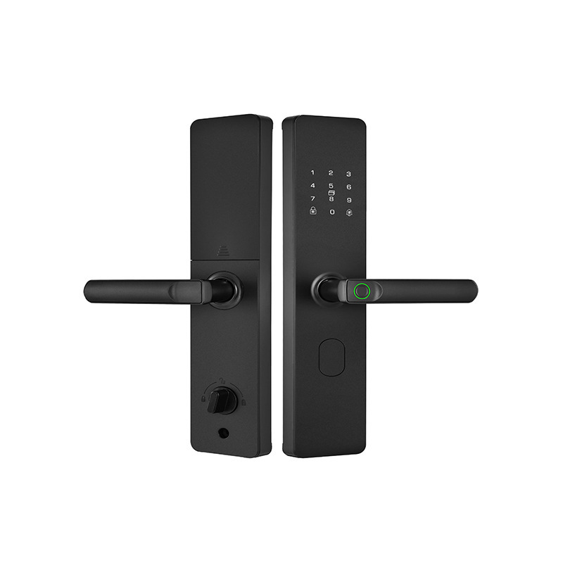 半自動指紋ロック、盗難防止ドアパスワードロック、ワンハンドオープンスマートロック、スワイプカード電子ロック、賃貸住宅玄関ドアロック|undefined