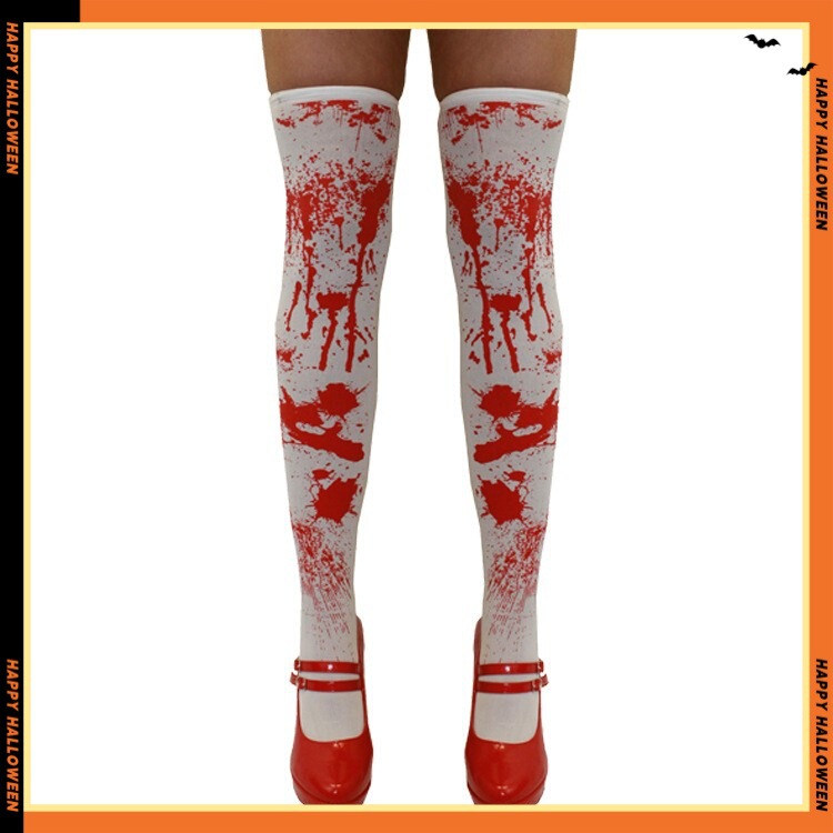 Halloween Blood-Stained Socks, Mid-Calf Comfortable Holiday Socks, Best-Selling on Amazon Cross-Border Halloween Blood-Stained Socks, Mid-Calf Comfortable Holiday Socks, Best-Selling on Amazon Cross-Border