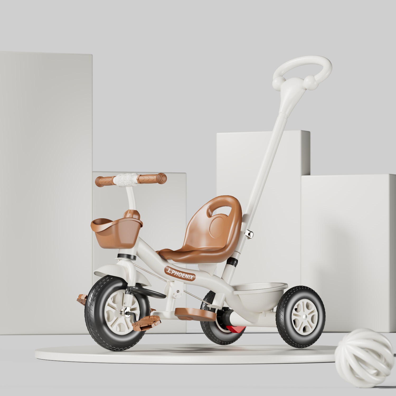 Spot al por mayor Phoenix niños triciclo 1-3-2-6 años bicicleta de empuje manual grande bebé de juguete