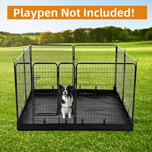 Cross-border Hot Selling 600D Oxford Cloth Pet Cage Mat Waterproof Leak-proof Easy to Clean Pet Cat Dog Fence Floor Mat