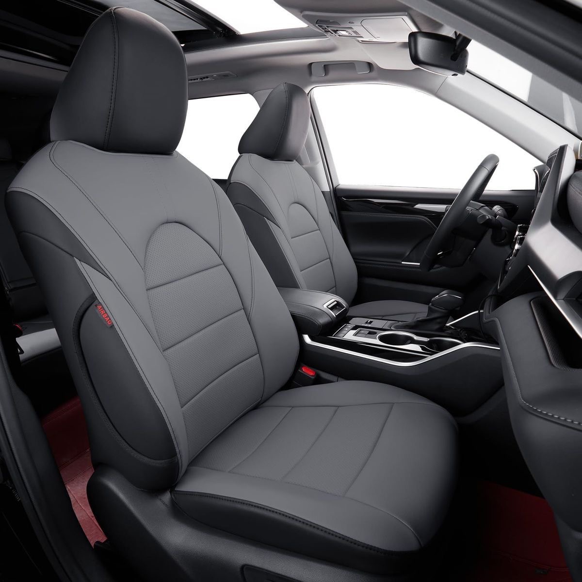Toyota Highlander Special Car Seat Covers, Full Leather, All-Season, Breathable, Wear-Resistant Seat Covers