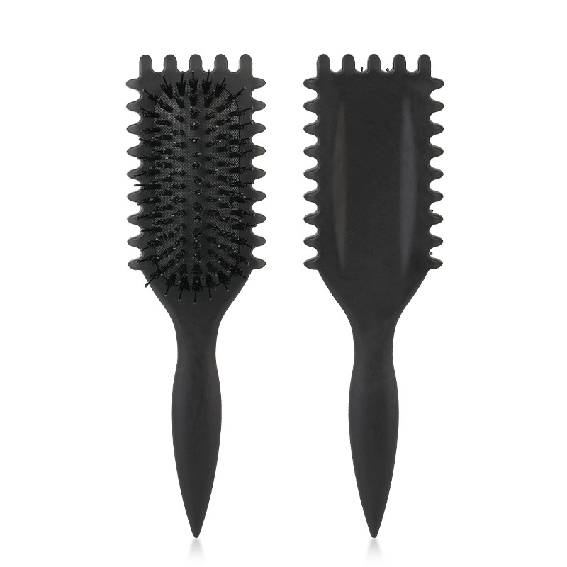 Massage Bounce Curl Comb, Wheat Straw Paddle Brush, Detangling & Styling, Multi-color