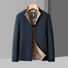 KAIDINGSEN秋冬新款男装立领加厚拉链外套男士休闲保暖夹克式棉衣