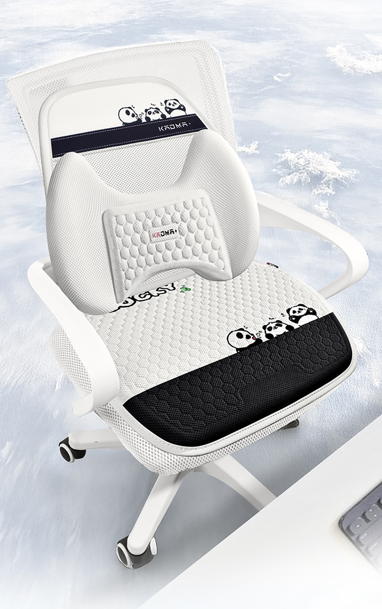 Car Seat Cushion, Universal for All Seasons, Cartoon Cute Pacha Dog Summer Breathable Half-Pack Rear Seat Cover