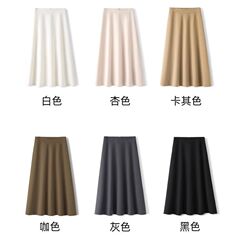 西装半身裙女2025年夏季新款高腰中长款a字伞裙薄款一步百褶裙子