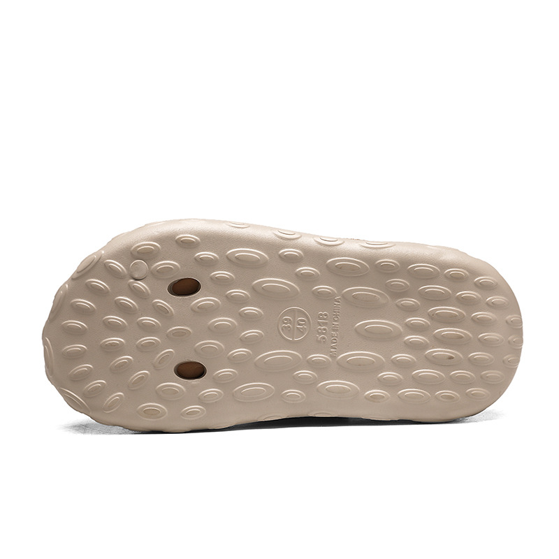 Pantuflas nuevo estilo de verano para hombres, conducción deportiva, sandalias de gran tamaño, suela gruesa, aumento de la sensación antideslizante de pisar heces, chanclas para hombres