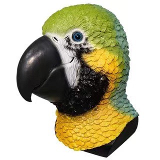 Águila máscara águila cabeza cubierta Halloween simulación animal Bulldog loro máscara realista animal cabeza cubierta