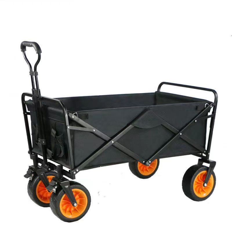 戸外キャンプ車は折り畳み可能なレバーキャンプ車の携帯家庭用ショッピングカートの8インチの荷物を並べてカートを置くことができる|undefined