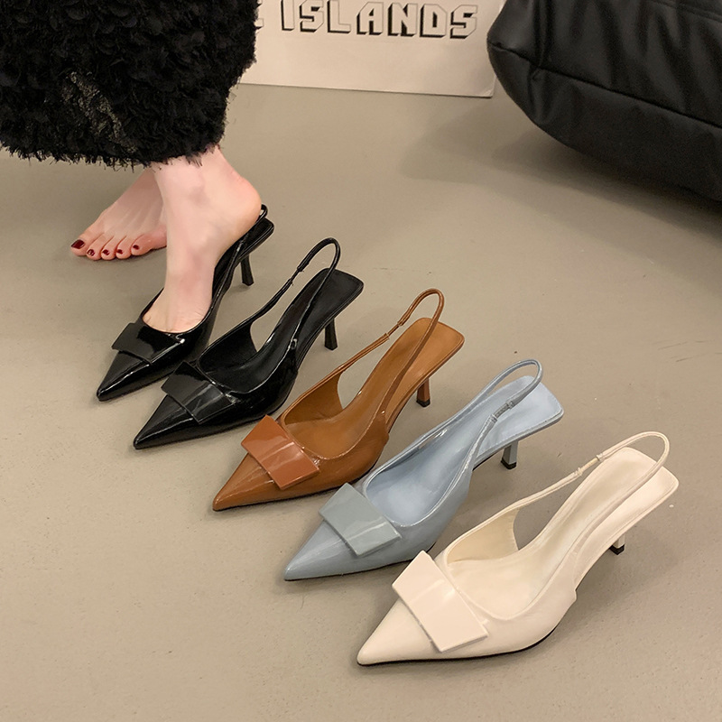 French Niche Elegant Dress Toe Sandals Fairy Shoes 2025 New Spring and Summer Pointed High Heeled Sandals French Niche Elegant Dress Toe Sandals Fairy Shoes 2025 New Spring and Summer Pointed High Heeled Sandals