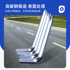 Customized L-shaped cross hex wrench with matching skateboard hex tool zinc-plated hex screwdriver