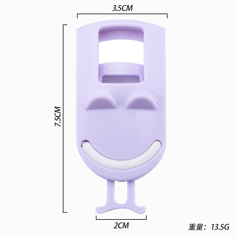 Mini Rizapestañas Portátil de Plástico, Sin Pellizcar, Clip de Pestañas de Gran Ángulo