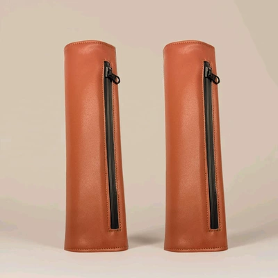 Sun shade — Leg Cover, Sun Protection Cloth - mocha-brown-pair
