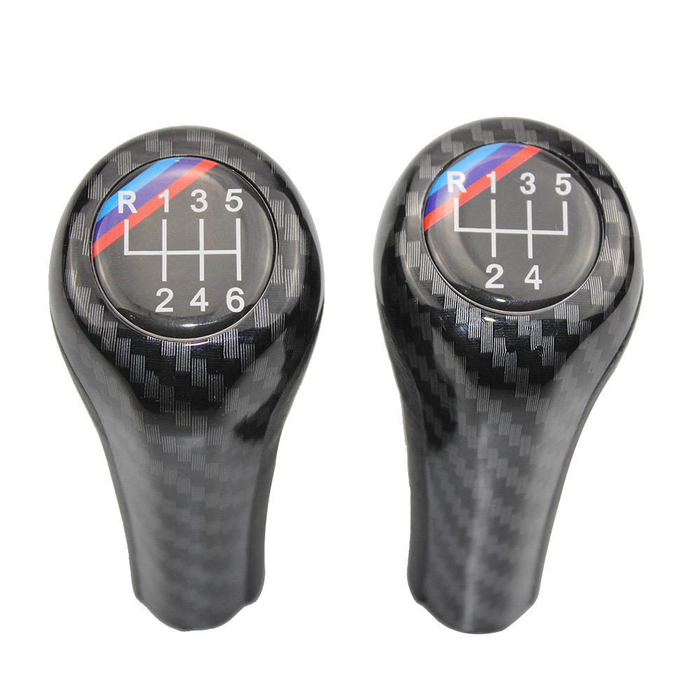 Pomo de Palanca de Cambios Apto para Modificación de Automóviles BMW, Pomo de Palanca de Cambios con Patrón de Fibra de Carbono, Pomo de Palanca de Cambios para Transmisión Manual. image 3