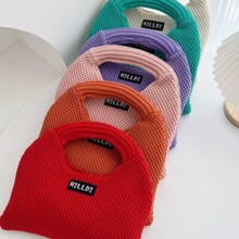 新款韩版网红饺子包针织袋ins手机包针织手提包女包包潮流手拎包