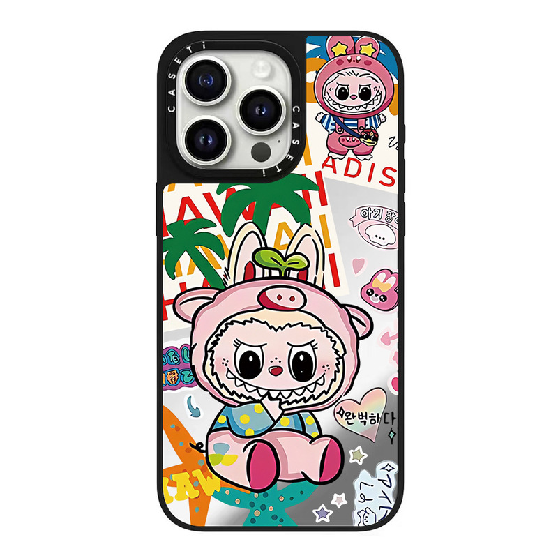 C家高品質ミラーラップコレクション2は、Apple 17 Pro Max、iPhone 15に適した、トレンディなコラボレーションのスマホケースです。|undefined