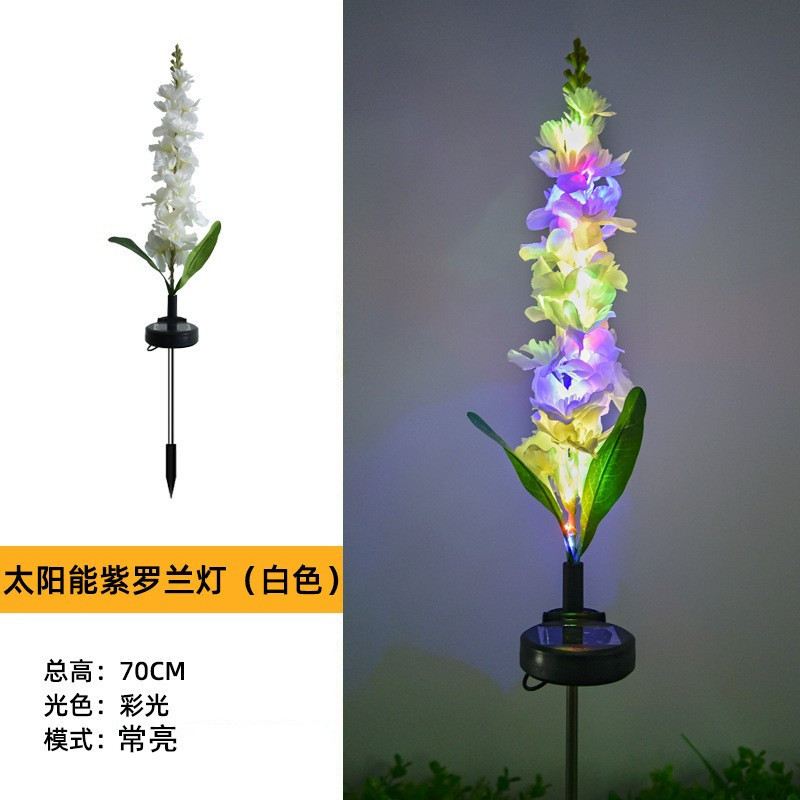 led太阳能灯地插灯彼岸花百合花玫瑰花仿真花蒲公英草坪铜线灯串|undefined