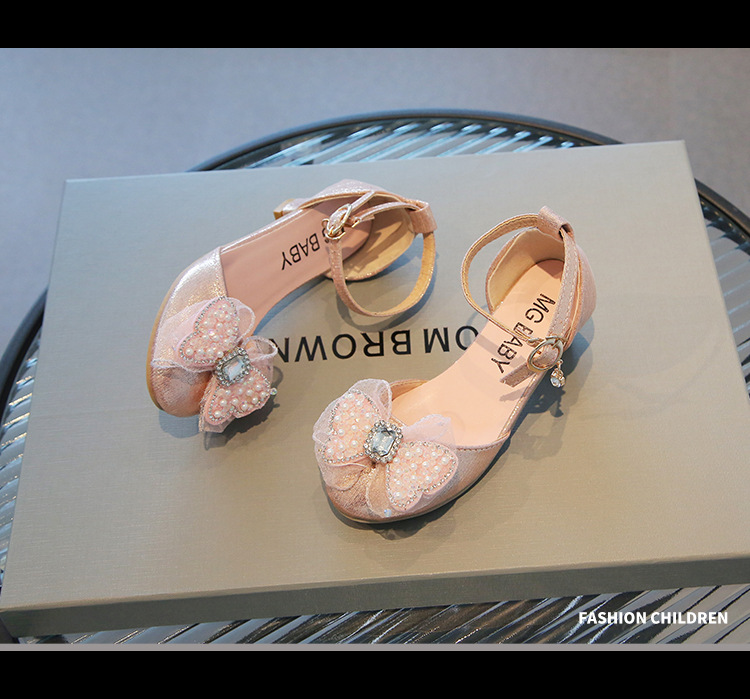 Süße Blume High Heels 2023 Sommer Neue Prinzessin Kleine Mädchen Sandalen Dicke Kinderschuhe_voghion.com