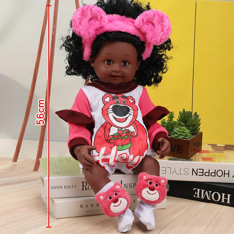 56 cm Rebirth Simulación de regalos de Barbie Baby Soft Girls Toy Set Muñecas para niños