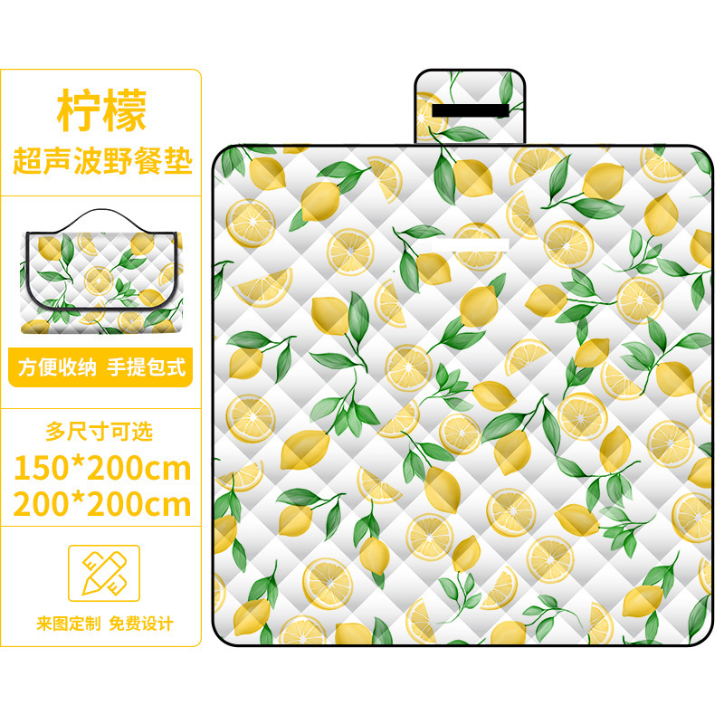 레몬 초음파 피크닉 매트
