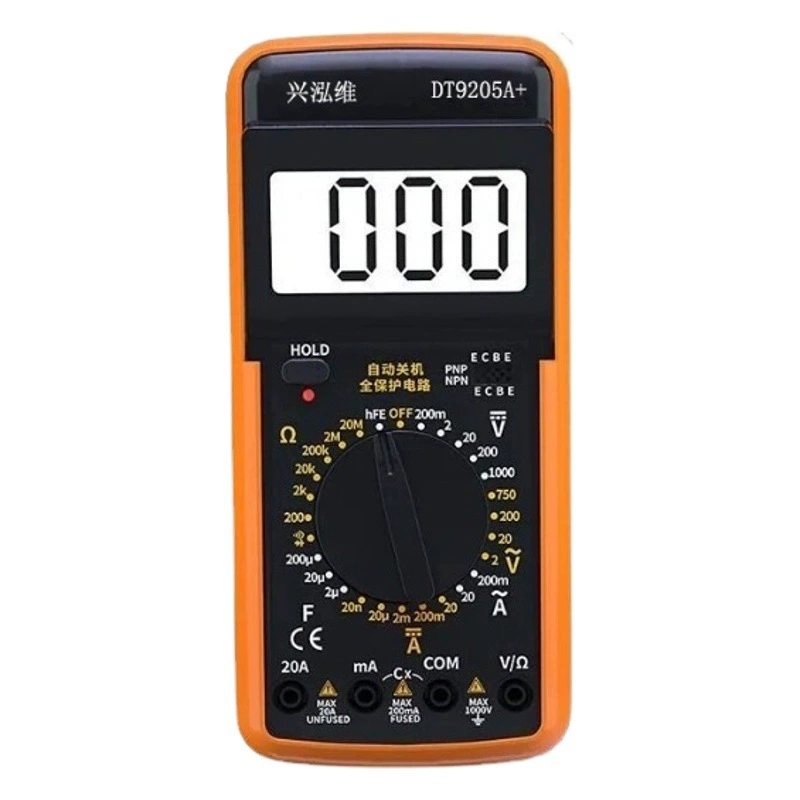 [Фабрика в наличии Оптовая Продажа] Высокоточный универсальный счетчик с защитой от ожогов DT9205A с функцией блокировки
