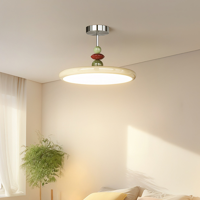French Cream Style Children's Room Pendant Lamp 2024 New Eye-Care Lamp Creative Mickey Boy and Girl Bedroom Study Room Lamp