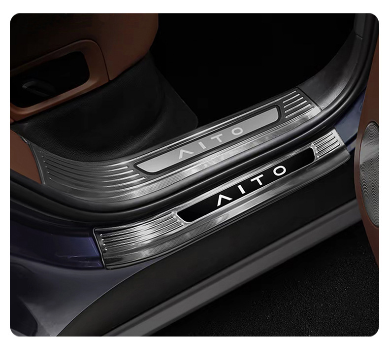 Suitable for the New Aito M9 Threshold Strip Modification, Huawei Aito M7 Stainless Steel Welcome Pedal Interior Decoration Accessories
