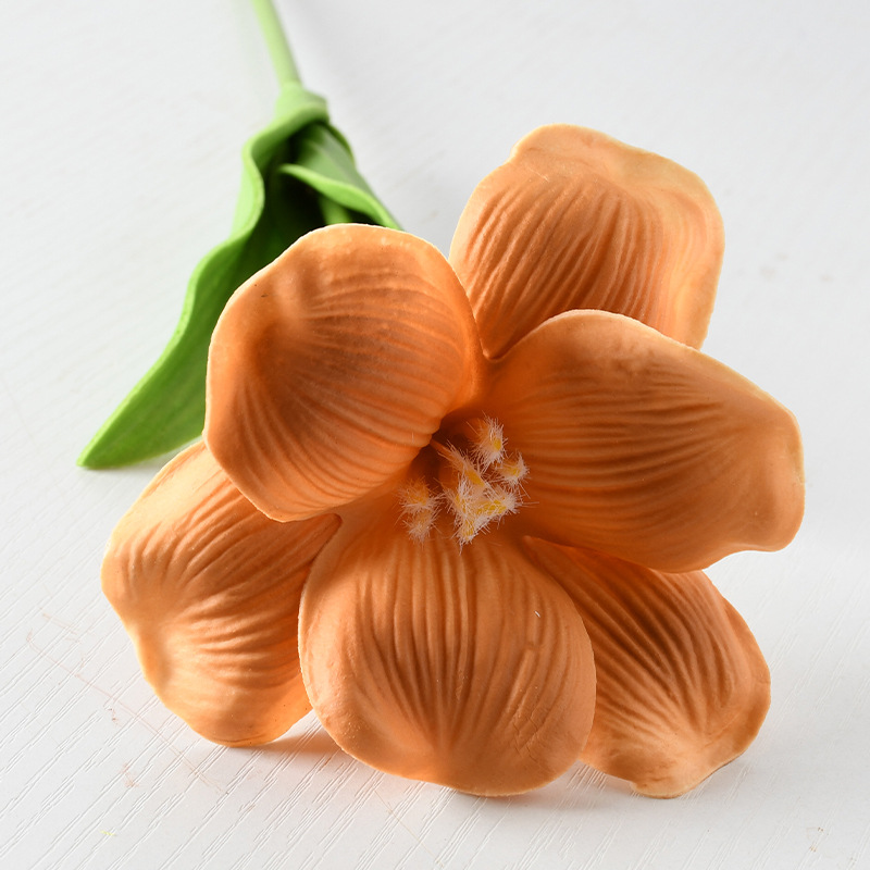 Flores artificiales Naranja Naranja Tema Boda Decoración de bodas Guía de ruta Arreglos florales Materiales de flores falsas Decoración del hogar