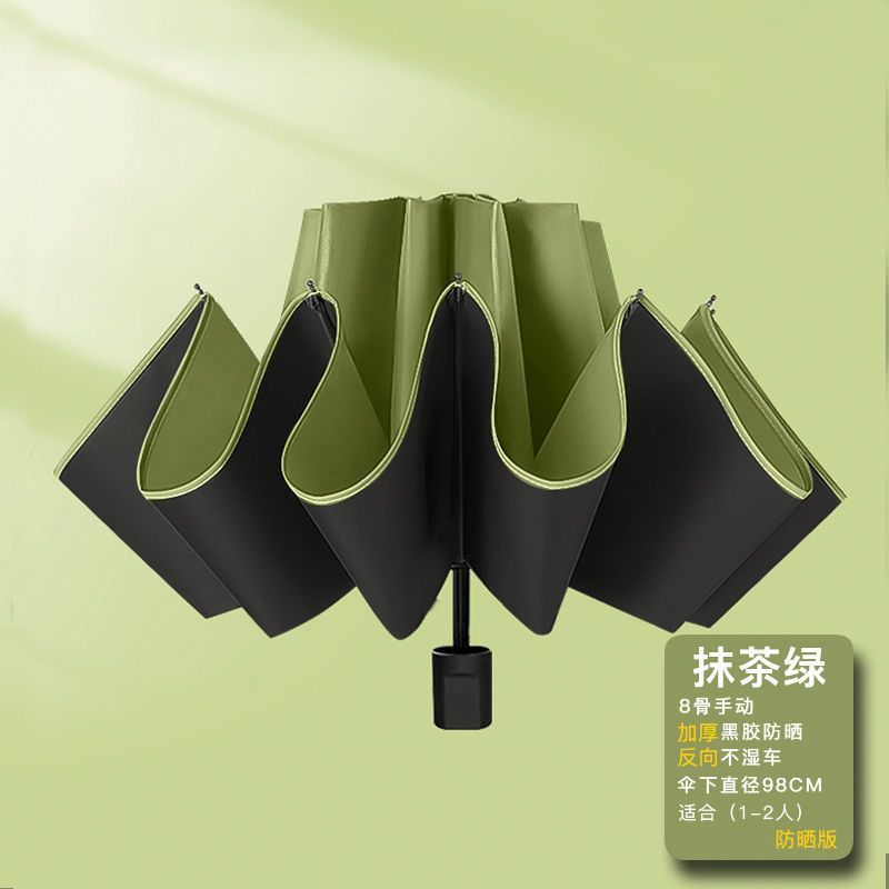 [Manual] 8-bone vinyl umbrella, matcha green