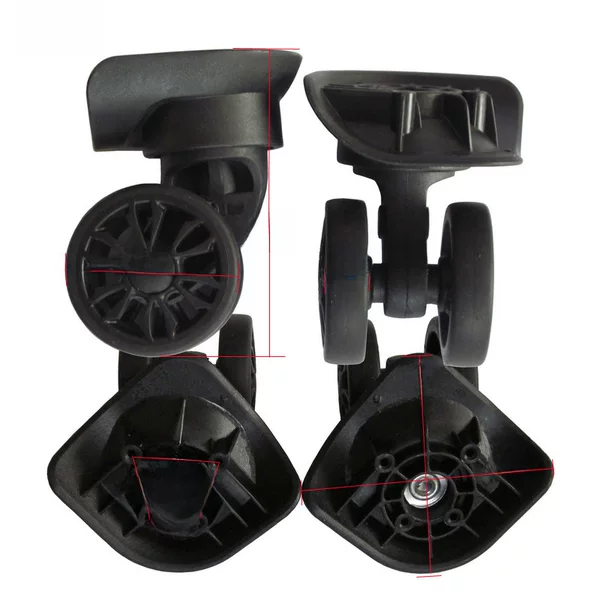 A89 Silent Double-Row Wheels Suitcase Wheels Travel Case Accessories Caster Wheels Trolley Case Universal Wheels Wear-Resistant Rollers