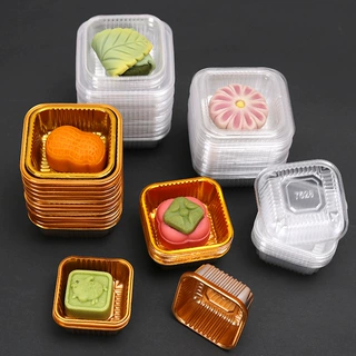 80克/125克透明月饼底托广式冰皮月饼吸塑盒烘焙西点食品塑料内托