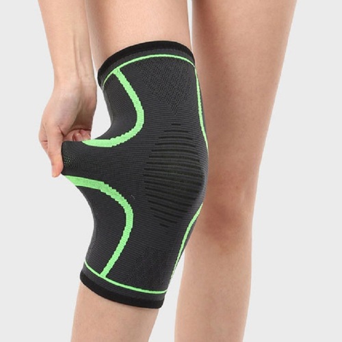 Nylon knee pads manufacturer wholesale knitted basketball cycling knee pads four-sided elastic silicone strip knee pads sports knee pads