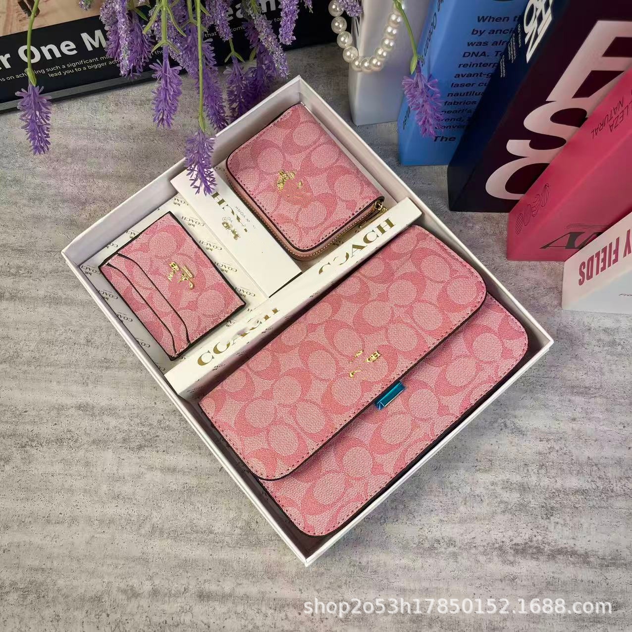 C bolsos de la familia damas 2025 nueva moda vieja bolsa de mano cartera bolsa de tarjetas conjunto caja de regalo de alta calidad