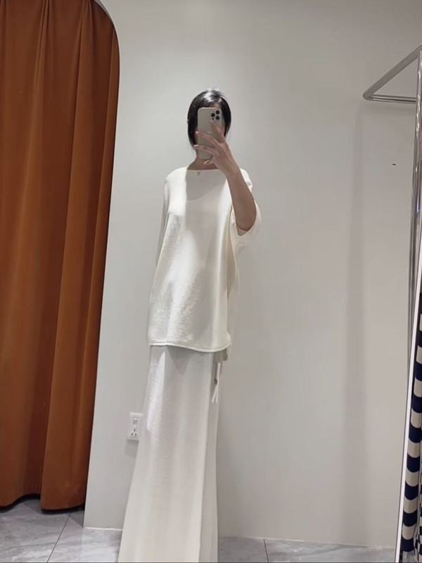 3178法式休闲简约设计感独特上衣夏季超好看轻奢减龄半身裙套装|undefined