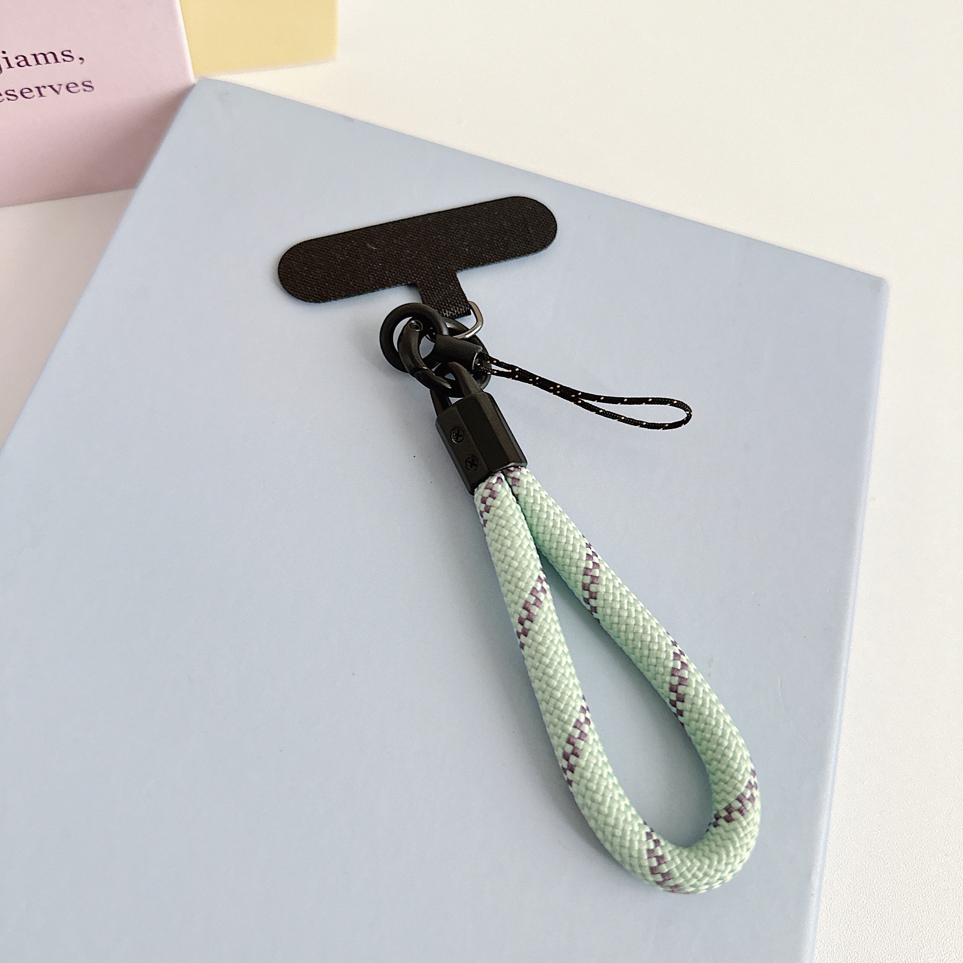 Teléfono móvil de nylon tejido corto con clip multifuncional bolso portátil colgante accesorios colgante universal