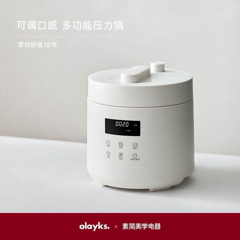 olayks欧莱克出口电压力锅家用2-3人自动2.5L小型迷你高压锅饭煲
