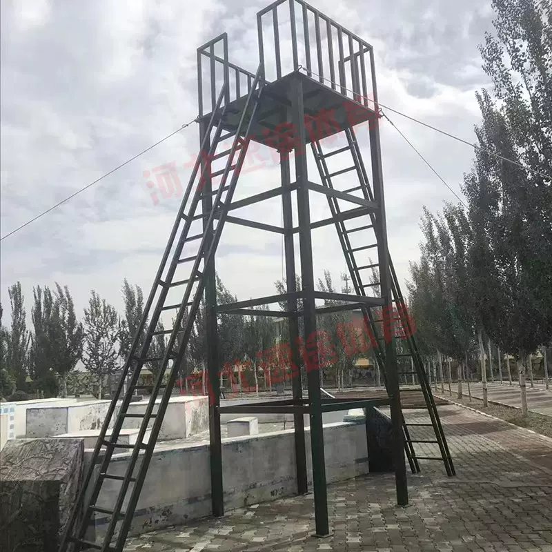 俯角射击训练架射击高台400米障碍俯角射击训练器材厂家供应